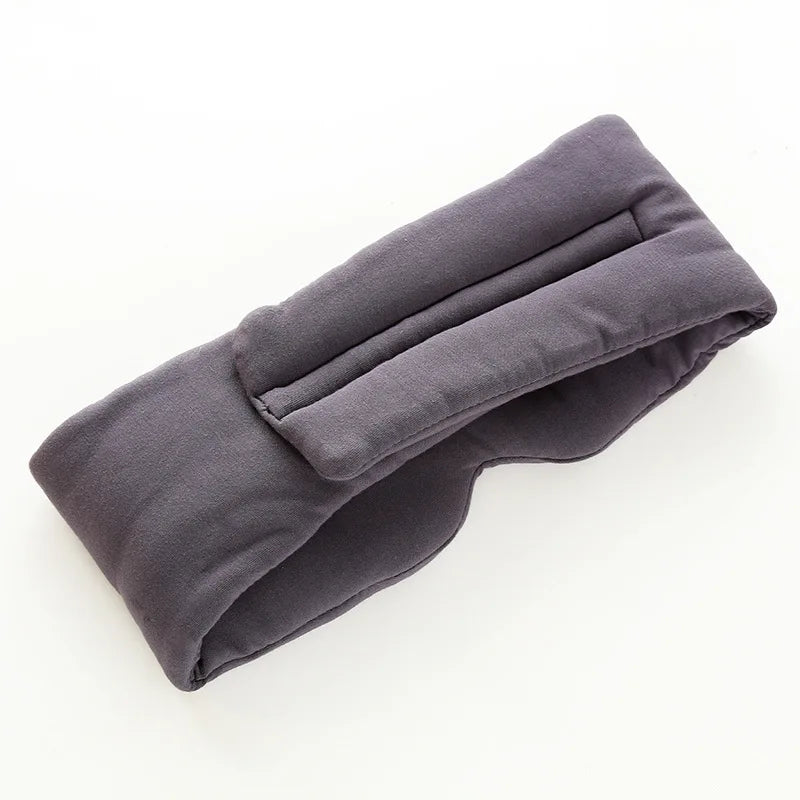 Breathable Cotton Sleep Eye Mask Premium Light Blocking Blindfold for Deep Sleep Airplane Travel Night Rest