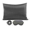 Luxury 3pieces Set 100% Silk Pillowcase Eye Mask and Scrunchy Mulberry Silk Sleep Gift Set