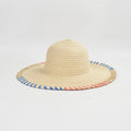 Custom Woven Wide Brim Paper Straw Hats Lady Elegant Soft Brown Beach Hats for Travel