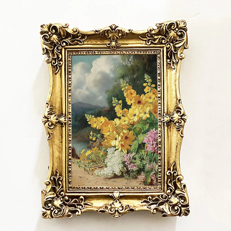 European Retro Relief Creative Wedding Photo Picture Frame Resin Wall-Hanging Decorative Frame Modern Style