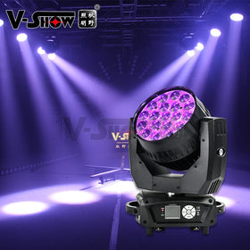 VSHOW AURA1915 MAC Aura 19pcs 15w Rgbw 4in1 Zoom Led Wash Moving Head Light Beam Aura Wash LED Lights Fixture Dj Stage Aura1915