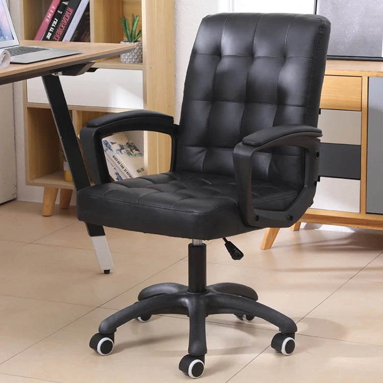 Modern Home Office Computer Chair Back Lift Student Study Chair Comfortable Swivel Chair with Armrest