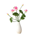 32cm Wedding Home Garden Decor Artificial Flower Lotus Leaf Plants Bouquet Silk Fake