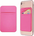 Wholesale Solid Color Stretchy Fabric Card Sleeve Cell Phone Pocket Bag Self Adhesive Sticky Card Holder Wallet for Phone Back