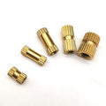 Injection Molded Brass Insert Through Thread Knurled Copper Inserts Nut