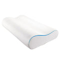 Modern Solid Pattern Non-Toxic Memory Foam Wave Neck Pillow 100% Polyester Cover Lightweight Machine Washable Bedroom