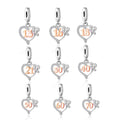 Fit Original Bracelet Necklace Jewelry 925 Sterling Silver Butterfly Number Beads Charms Anniversary
