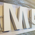 For 3D Luminous LED Acrylic Front Sign Red Outdoor Backlit Logo for Company Building Park IP65 Waterproof Small Size