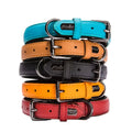 Best-Selling Adjustable Waterproof Dog Collar Luxury Custom Leather Pet Collar with Logo Durable Classic Style for Cats Dogs