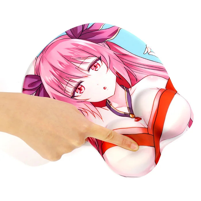 Vograce Factory Wholesale Promotional Logo Printed Custom Anime  Rubber 3D Water Proof Gaming Computer Mouse Pad