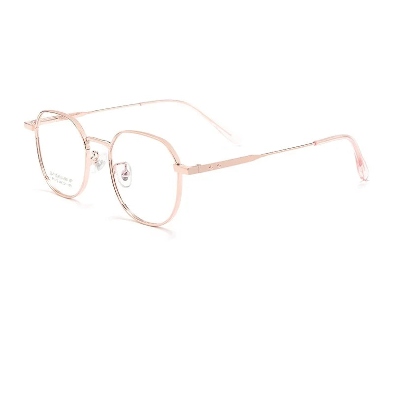 Danyang BT019 Women's Retro Ultra-Light Myopia Glasses Solid Pattern Diamond Match Small Thick Edge Pure Eyeglass Frames
