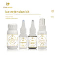 Ice Hair Extension Adhesive Black Glue clear Gel Activator Remover Spray Ice Hair Extension Gel Kit MegaBDM