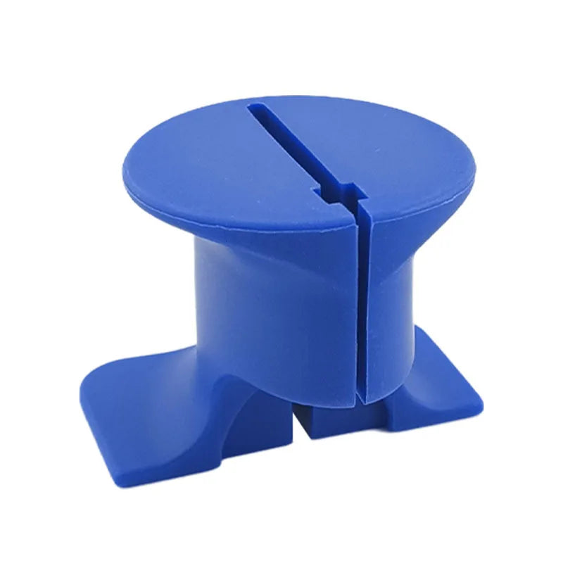 Easy to Hold Simple Auxiliary Tool for Jewelry Stamping Punch Tool Metal Stamping Jig Plastic Blue Color 6mm & 7mm Size