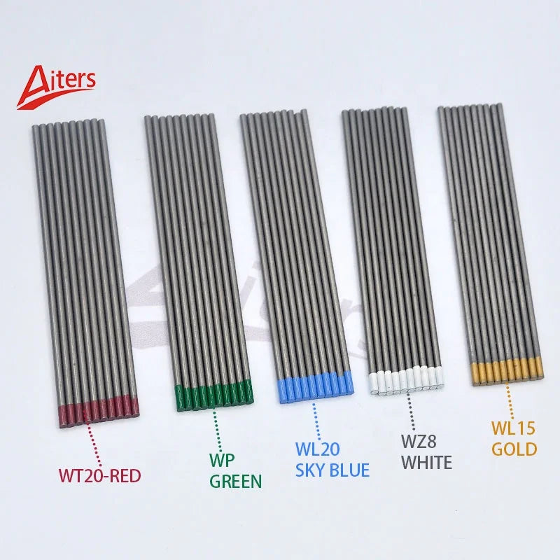 TIG 150/175mm Tungsten Electrodes Welding Rods WT20 WC20 WL15 WL20 WP WZ8 Electrodes for TIG ARC Welding Machine