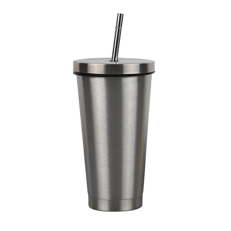 Custom Logo Double Wall Stainless Steel Coffee Travel Mug Stainless Steel Vacuum Insulated Travel Reusable Coffee Cup with Lid