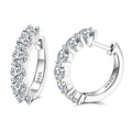 Fine Jewelry Set New Fashion 925 Sterling Silver 3mm 4mm 5mm VVS Moissanite Diamond Huggie CC Hoop Earrings for Men Women