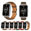 YHQ Genuine Leather Strap for Huawei Watch Fit 2 Band Smart Watch Replacement Belt Wristband