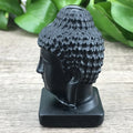 DIY Home Decoration Hand Carved Crystal Animal Natural Golden Sheen Obsidian Buddha Head for Healing Decoration