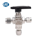 316 Stainless Steel Manual Gas High Temperature 3-Way Ball Valve Complete Specifications for 3-25mm Tube