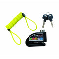 Security Alarming System Waterproof Motorcycle Lock Alarm High Decibel and Cable Bike Anti Theft Bicycle Alarm Disc Brake Lock