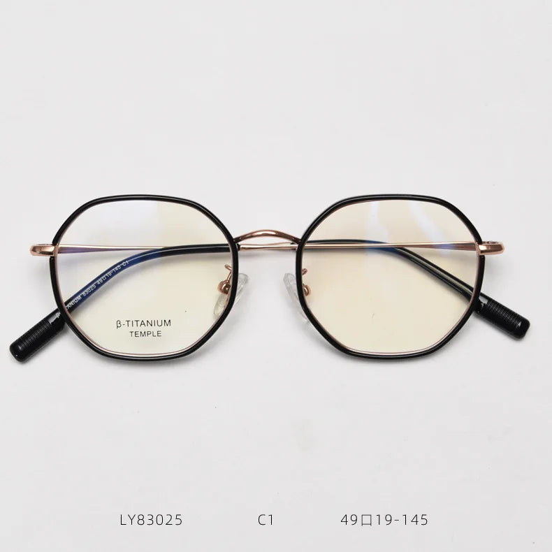High Quality Titanium Spectacles Frames Ultralight Spring Prescription Eyeglass Frame Men Women Clear Glasses