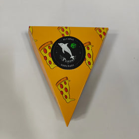 Wholesale Biodegradable Custom Size Food Grade Triangle Pizza Slice Box Handles Easy Take Away Free Custom Printed Packaging