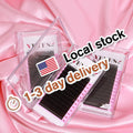 Private Label Easy Fan Mink Individual Lashes 12-17mm PBT Volume Eyelash Extensions with CC Curl Korean Matte False Eyelashes