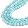 Wholesale Beads Loose Stone Beads 8mm Colored Aquamarine Beads for Jewelry Making