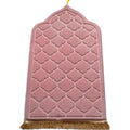 Islamic  Prayer Rug Beautiful Design of pink Musallah Muslim Prayer Mat Travel Portable Turkish Prayer Carpet