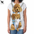 Fashionable Adjustable Dog Chest Carrier Backpack Breathable Cloth with Zipper Closure