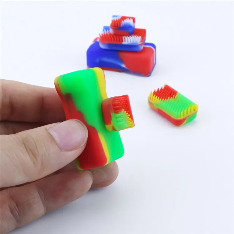 Reusable XS Cleaning Tool Strong Magnet Mini Dense Brush Silicone Scrubber Magnetic Cleaner for Water Vat Aquarium Moss Algae
