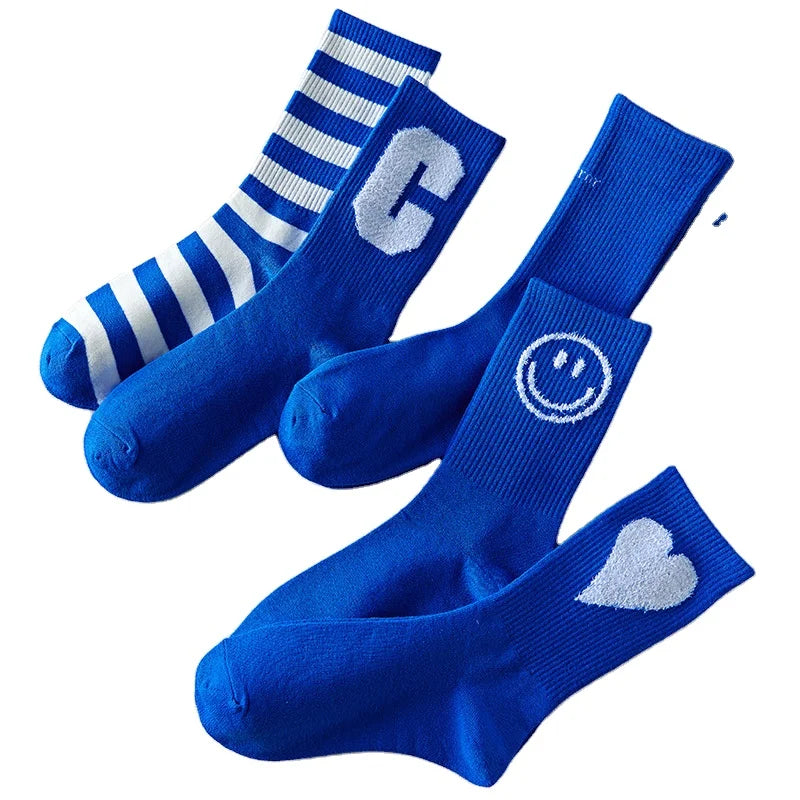 Youki High Quality Cotton Klein Socks for Women Customized 500 Pairs Winter Warm Ankle Knitted Socks Cute Custom Paper Cards
