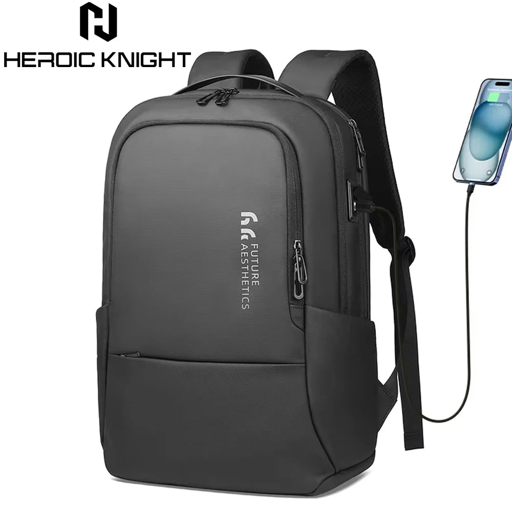 HEROIC KNIGHT Backpack Custom logo Oxford Business Bag Anti-theft Laptop Backpack with Usb Port Multi Functional Storage Bag