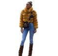 QIUCHEN FREE SHIPPING QC19021 Casual Plus Size Fluffy Jacket Women Luxury Real Fox Fur Coat Breathable Winter