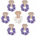 20pcs Silk Satin Scrunchies Hang Tag Pack Wholesale Hair Scrunchies Girls Hair Ties Fancy Ponytail Holder Women Elastic Band
