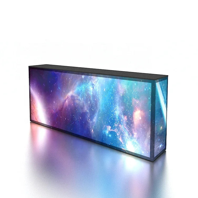 Wholesale Custom 8ft Freestanding Double Sided SEG LED Backlit Counter Quick Promotion Manual Fabric Branded Aluminum Alloy