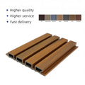Multiple Color Outdoor Wood Plastic Fluted Board Cladding Composite Co-Extrusion WPC Wall Panel