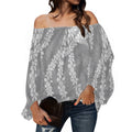 Women's Lightweight Long Sleeve Chiffon Blouses Polynesian Tribal Hawaiian Flowers Print Summer Fashion Casual Clothes Women MegaBDM