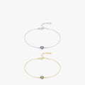 Hot Sale Europe Fashion Pure 925 Sterling Silver INS CZ Zircon Turkish Evil Eye Shape Charm Bracelets for Women Girls