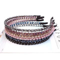Wholesale Luxury Bling Bling Diamond Crystal Rhinestone Handmade Headbands Women Hairbands for Teen Girls