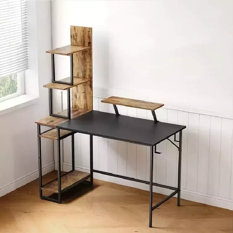 Modern Design Big Wooden Office Table Shelf Executive Office Desk Office Table With Side Table