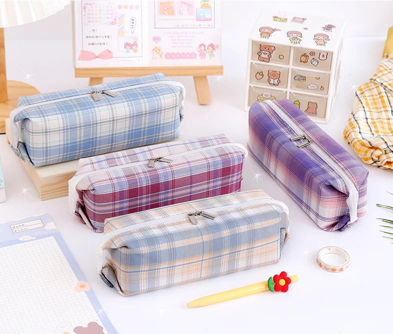 Japanese Creative Large Capacity Canvas Pencil Bag Kawaii Stationery Pencil Case with Innovative Design