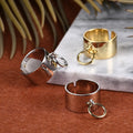 C8968 Abiding Shield New Plating Tech Jewelry Wholesale Rhodium Plated Gold Plating Solid Silver Rings for Men Jewelry