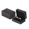 Wholesale Elegant Rectangle Printed Custom Paper Cardboard Packaging Black Paper Jewelry Box Personalized Custom Logo Double