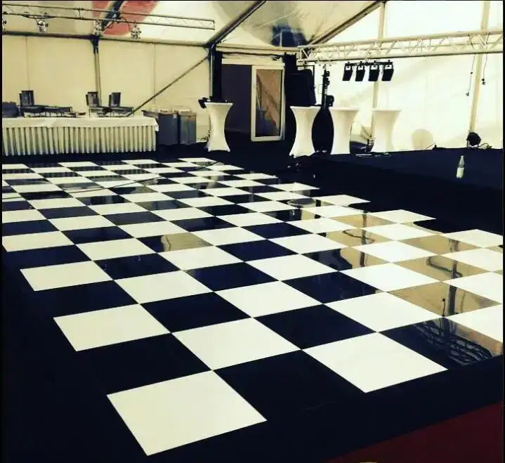 Wholesale Waterproof White Portable Wedding Dance Floor Tiles PP Interlocking Event Floor Tiles