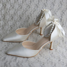 Wedopus Online Shopping Satin Shoes