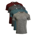 Custom Logo Breathable Quick Drying Summer Wear Short Sleeve Round Neck Men Polyester Spandex T Shirt Sports Gym Men T Shirt