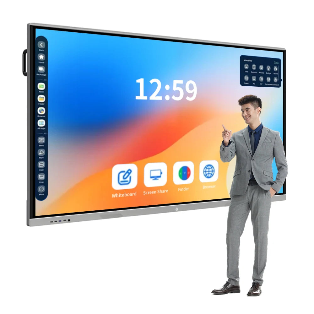 55 65 75 85Inch 4K Touch Screen Interactive Classroom Whiteboards Digital Boards Smart Interactive Boards for School