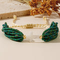 Go2BoHo Bohemian Gothic Style Eight Circle 4mm Bead Shell Cross FGB12/O Rice Bead Bracelet Gift Giving Daily Wear