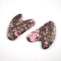 HZ Butterfly Style Gua Sha Jade Rhodonite Jasper Plate Gua Sha-tool